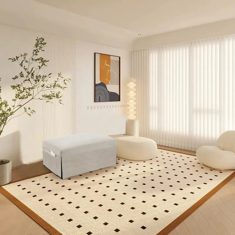 Fauteuil inclinable convertible 4-en-1 en velours côtelé blanc