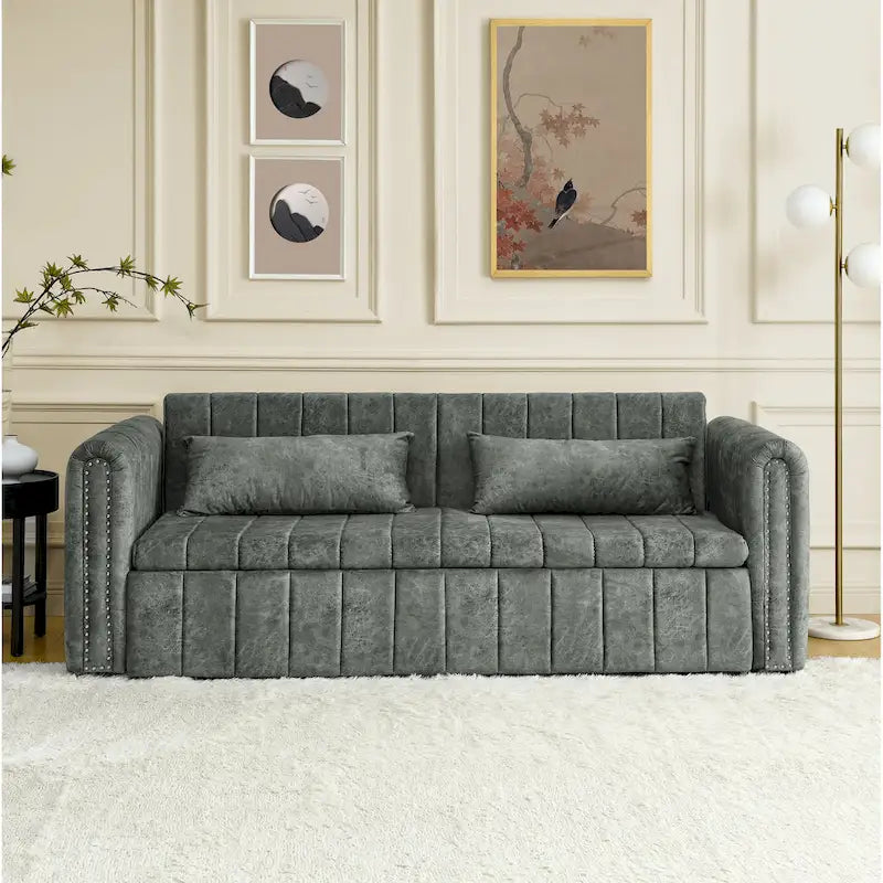 Canapé-lit 3 places gigogne moderne 3-en-1