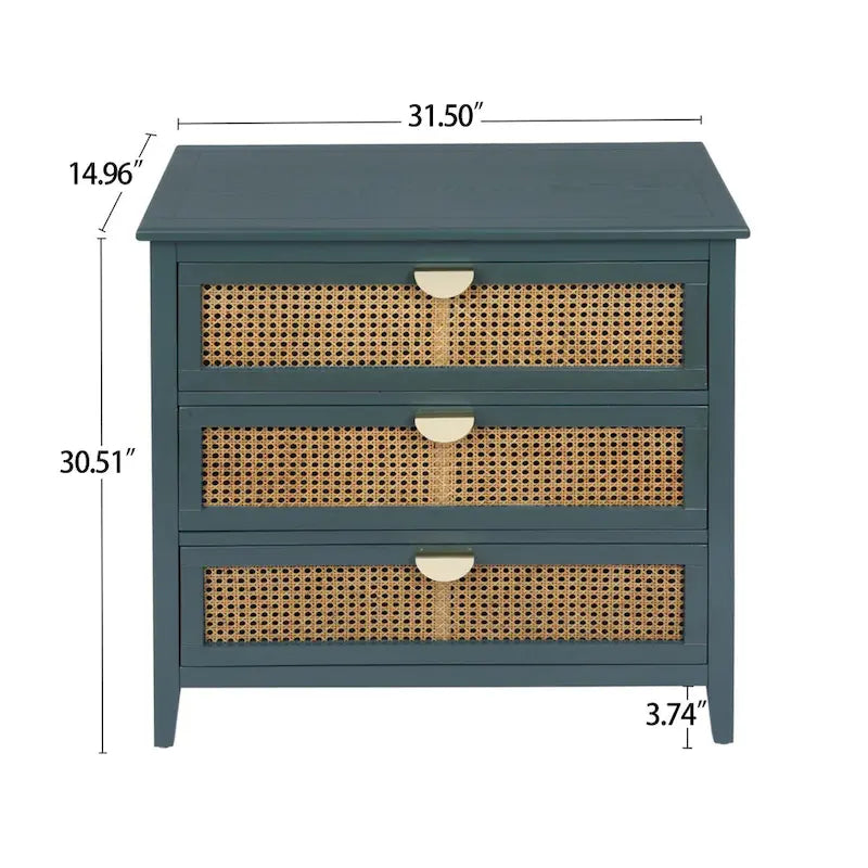 Meuble de rangement à trois tiroirs