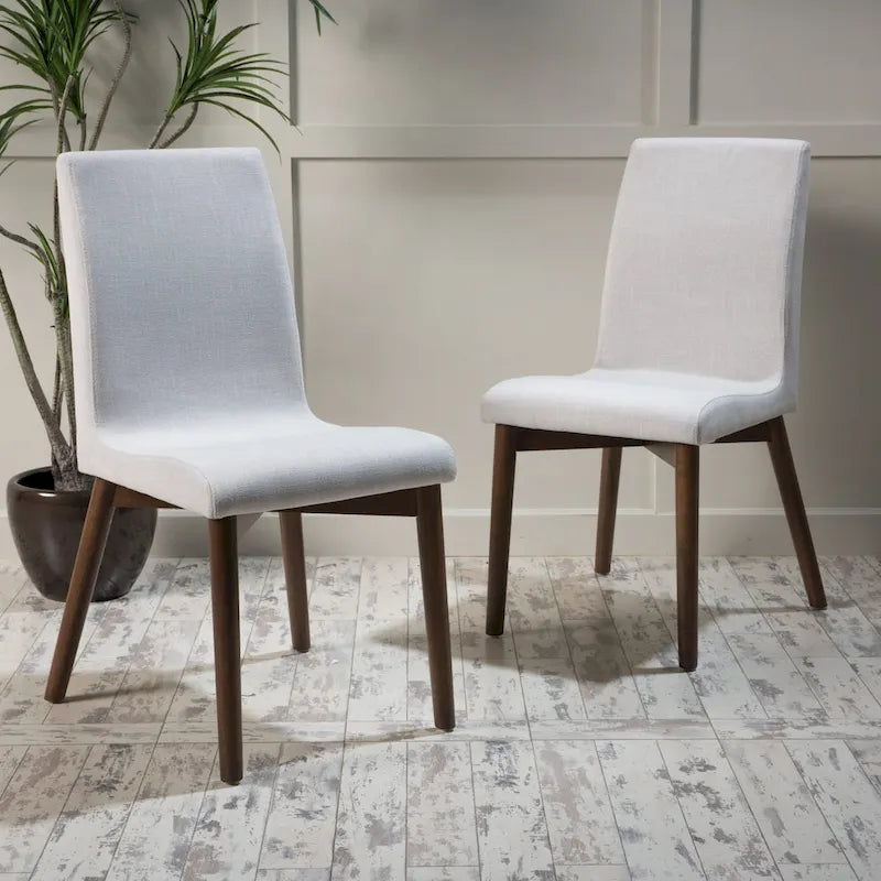 Chaises de salle à manger en tissu de style médiéval