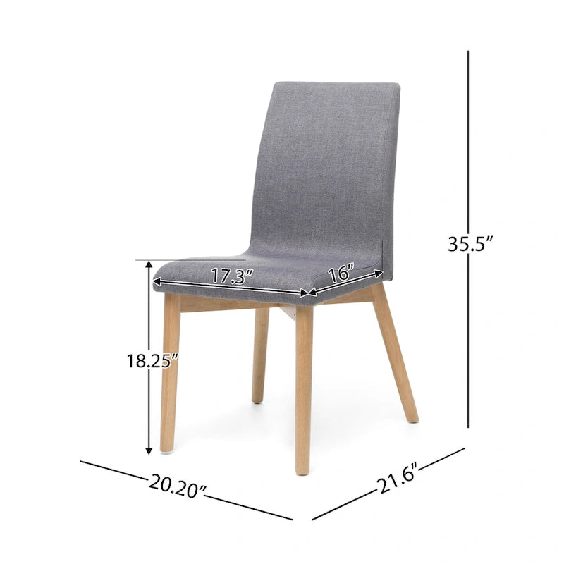 Chaises de salle à manger en tissu de style médiéval