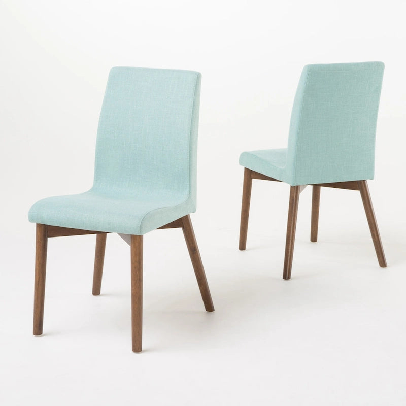 Chaises de salle à manger en tissu de style médiéval