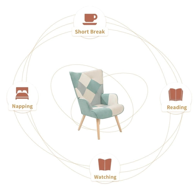 Fauteuil de relaxation avec repose-pieds