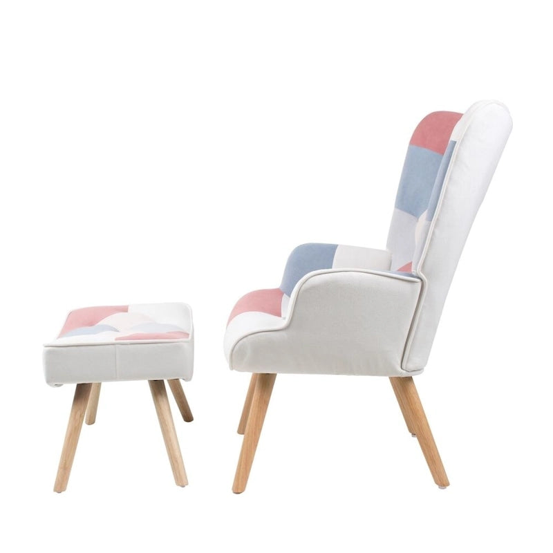 Fauteuil de relaxation avec repose-pieds