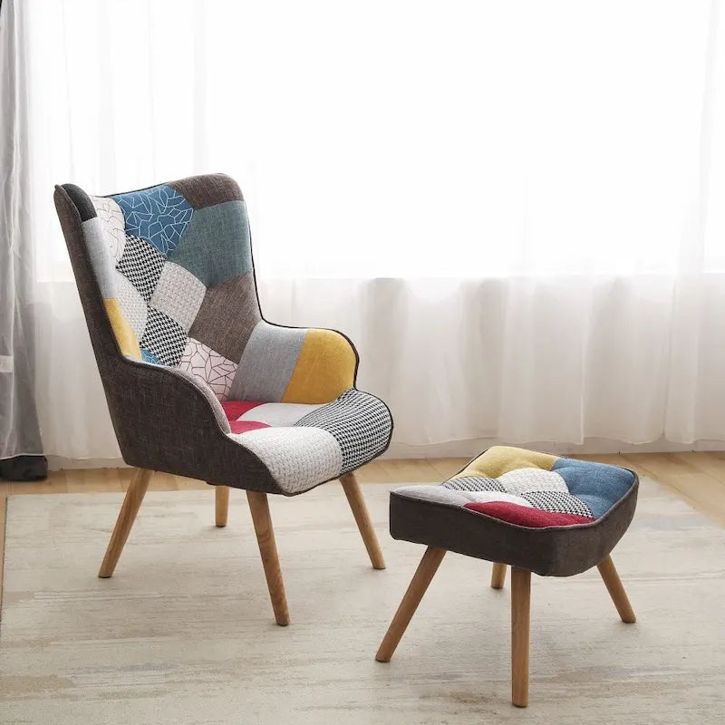 Fauteuil de relaxation avec repose-pieds
