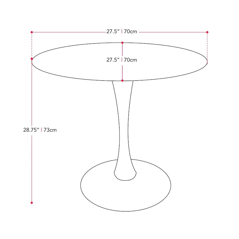Petite table de salle à manger ronde