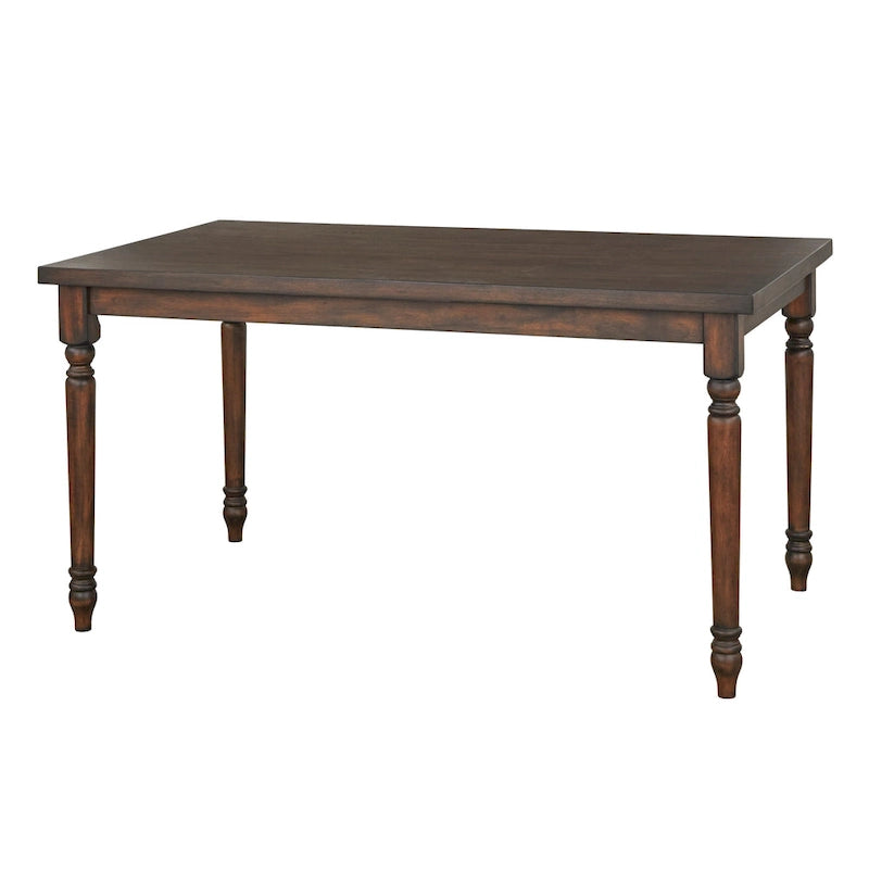 Table de salle à manger en bois brûlé