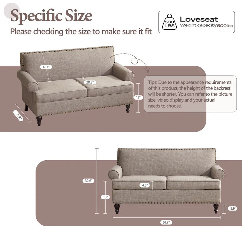 Fauteuils et causeuses en tissu