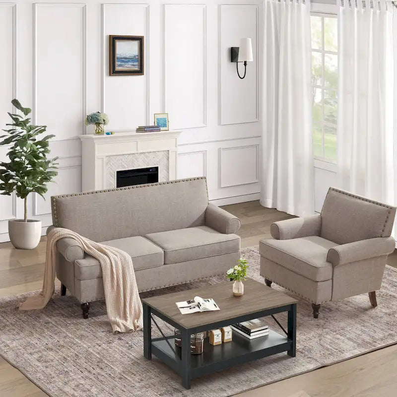 Fauteuils et causeuses en tissu