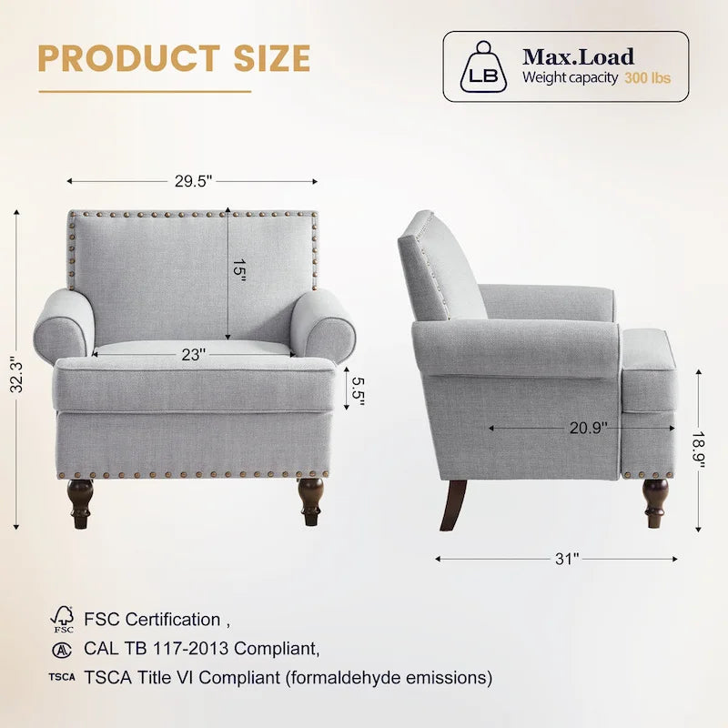 Fauteuils et causeuses en tissu