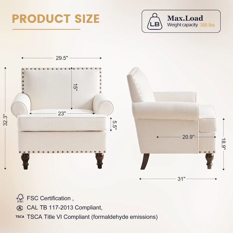 Fauteuils et causeuses en tissu