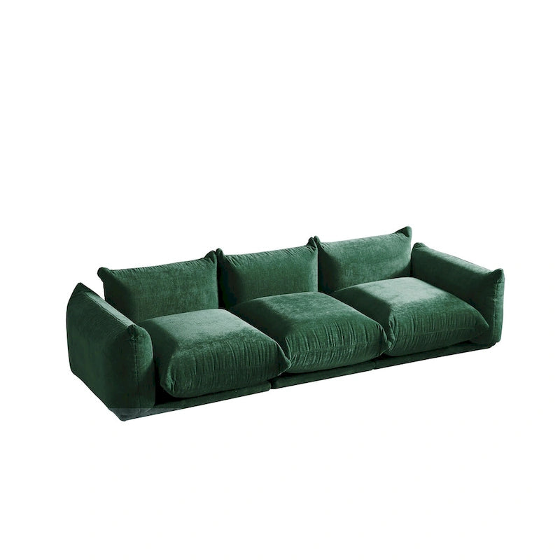 Canapé modulaire en tissu chenille