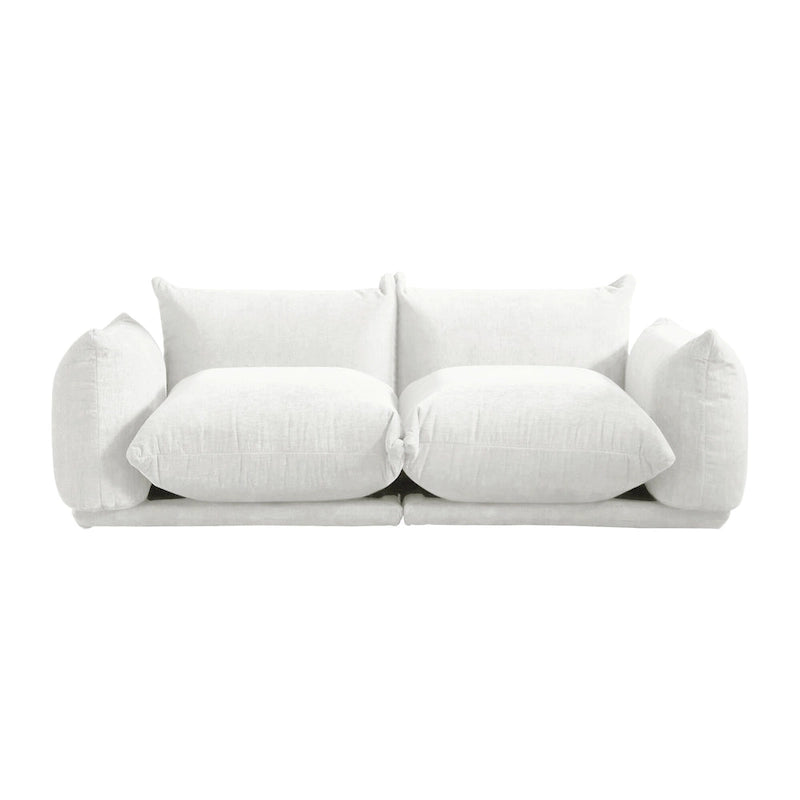 Canapé modulaire en tissu chenille