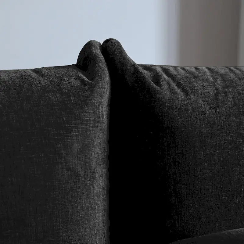 Canapé modulaire en tissu chenille