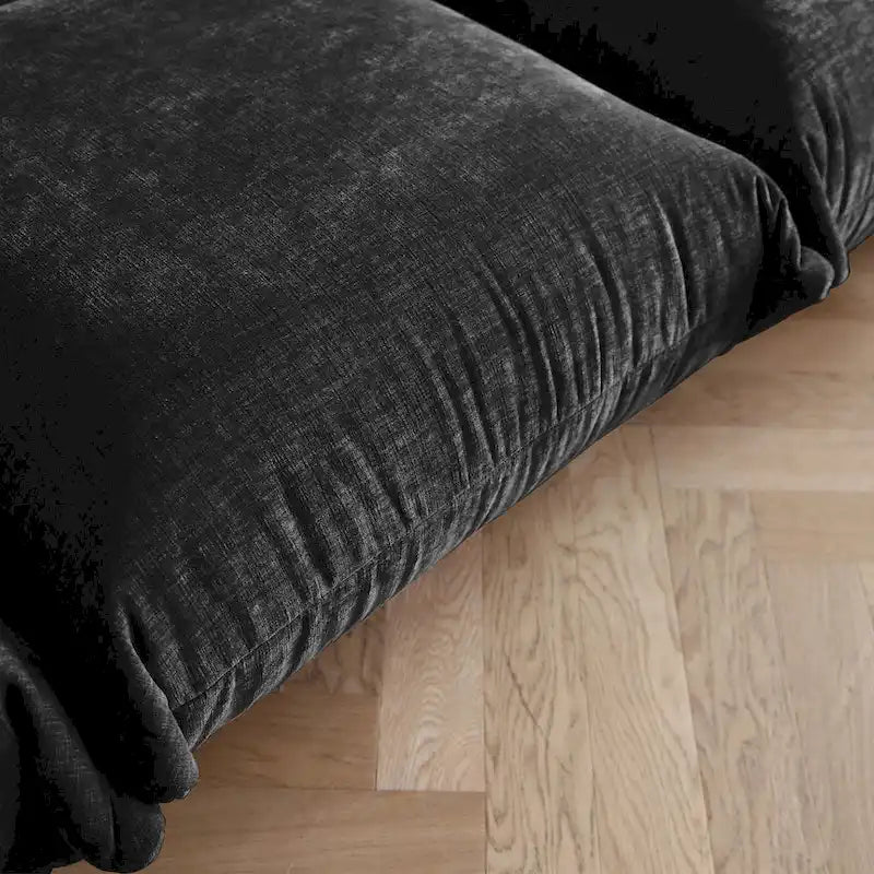 Canapé modulaire en tissu chenille