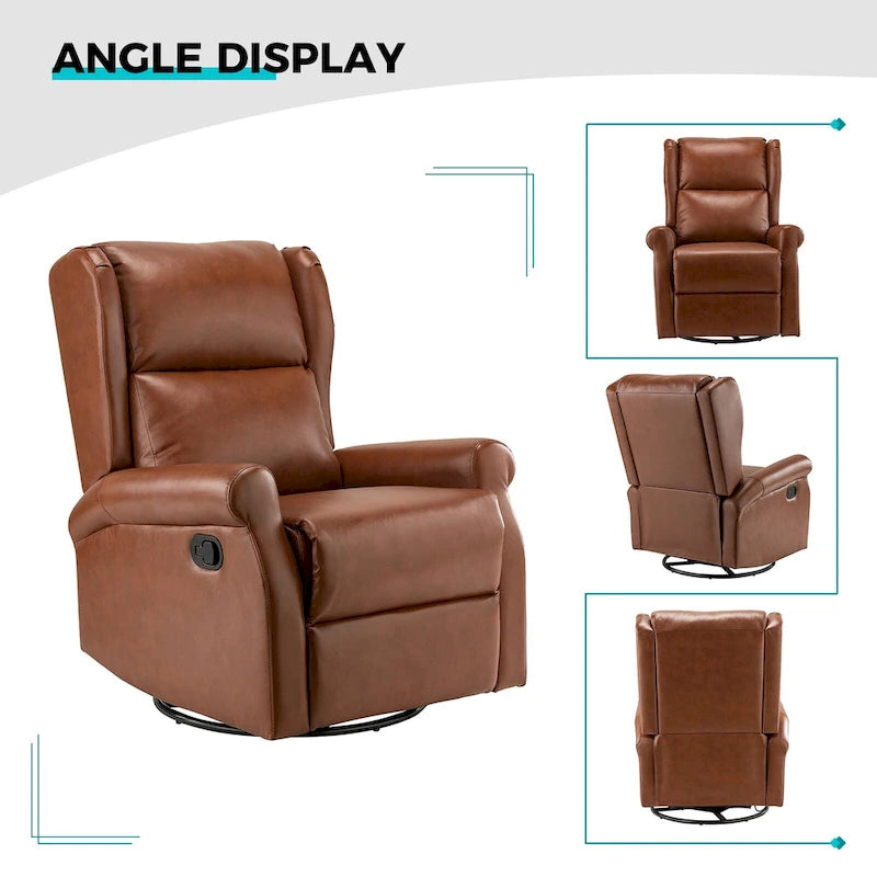 Fauteuil pivotant moderne en similicuir pour chambres d'enfants