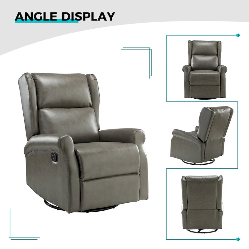 Fauteuil pivotant moderne en similicuir pour chambres d'enfants