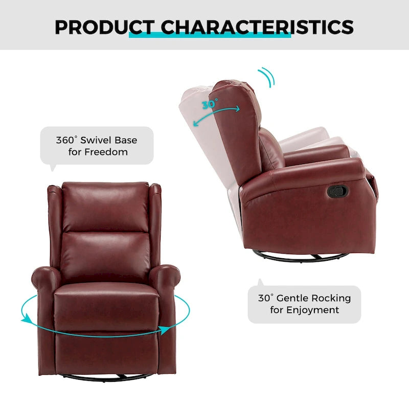 Fauteuil pivotant moderne en similicuir pour chambres d'enfants