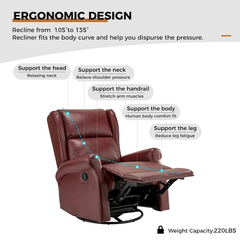 Fauteuil pivotant moderne en similicuir pour chambres d'enfants