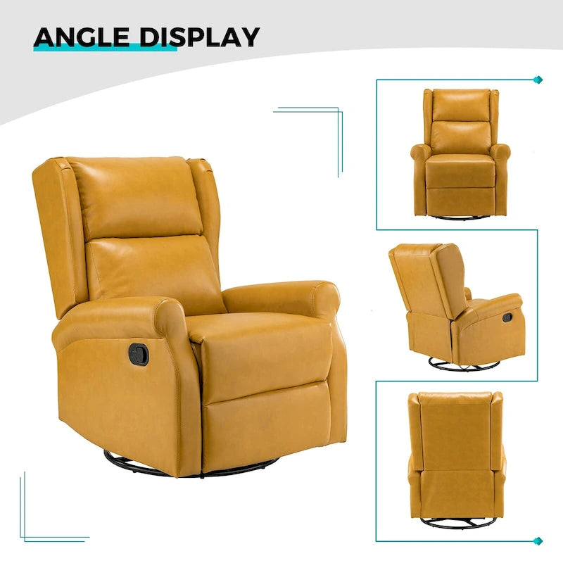 Fauteuil pivotant moderne en similicuir pour chambres d'enfants