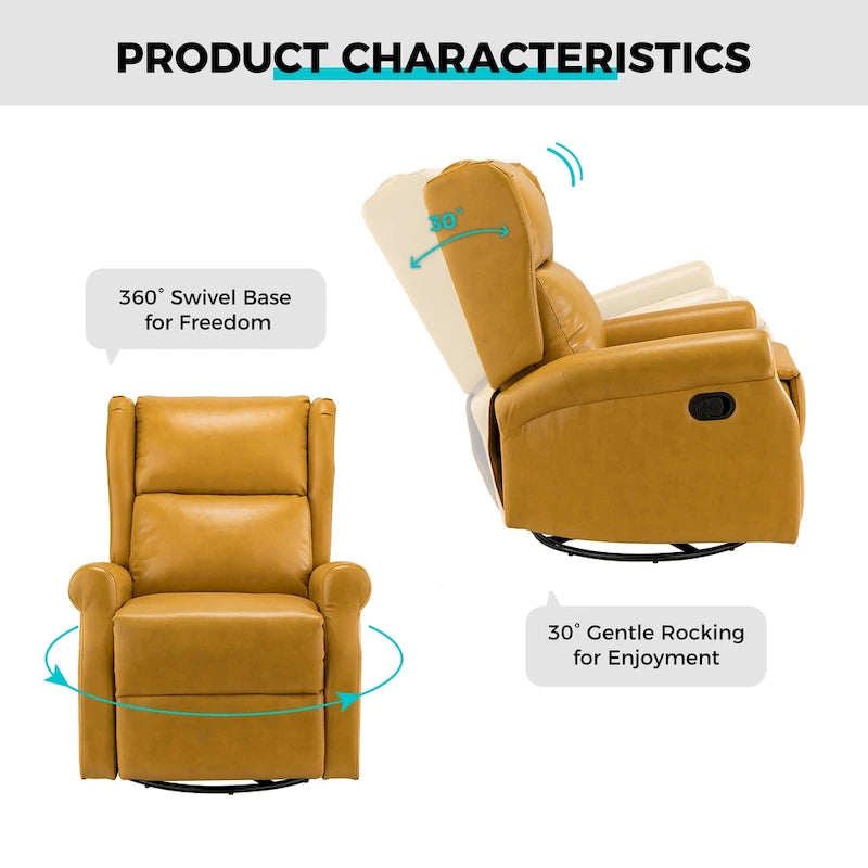 Fauteuil pivotant moderne en similicuir pour chambres d'enfants