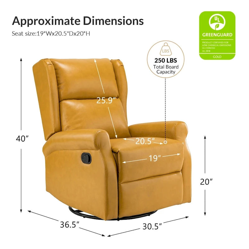 Fauteuil pivotant moderne en similicuir pour chambres d'enfants