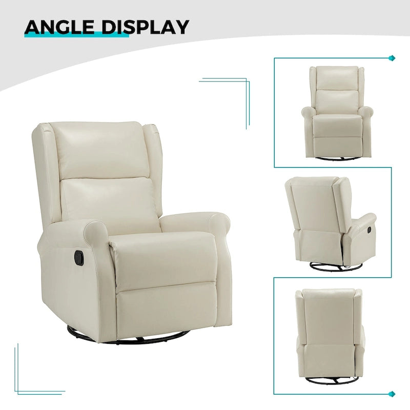 Fauteuil pivotant moderne en similicuir pour chambres d'enfants