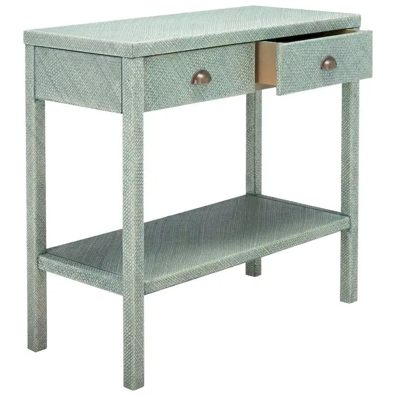 Console de table à double tiroir monocouche