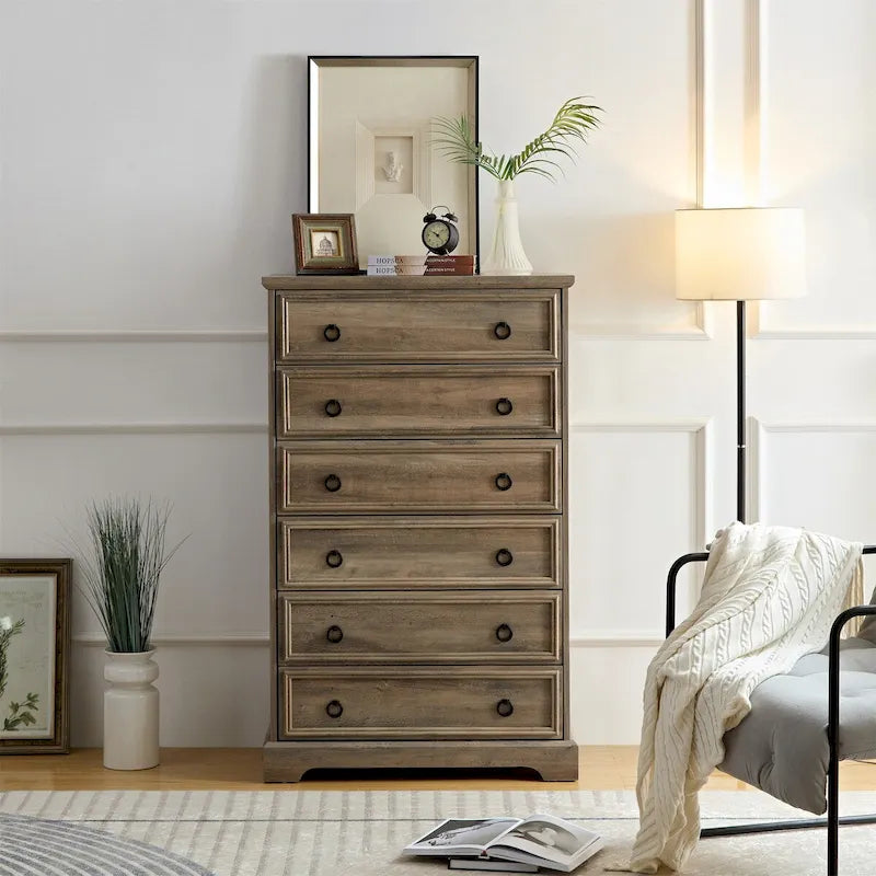 Commode moderne à six tiroirs