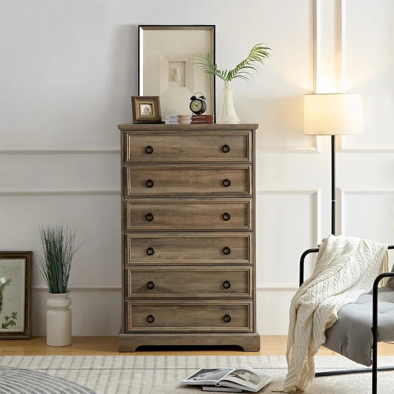 Commode moderne à six tiroirs