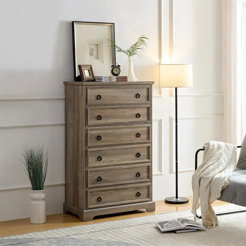 Commode moderne à six tiroirs