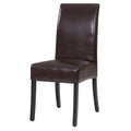 Chaises de salle à manger en cuir véritable (lot de deux)