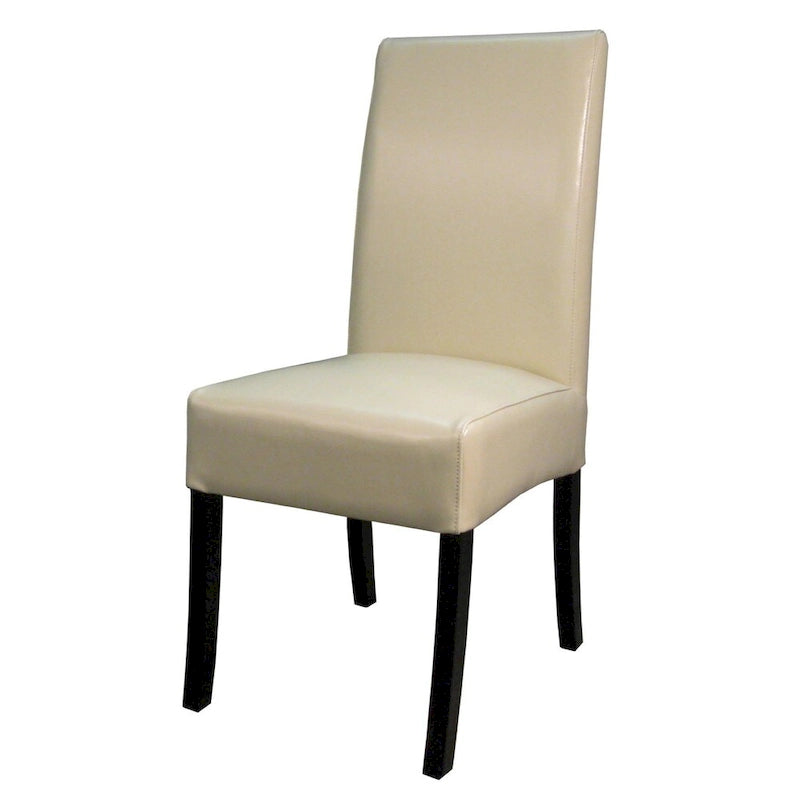 Chaises de salle à manger en cuir véritable (lot de deux)