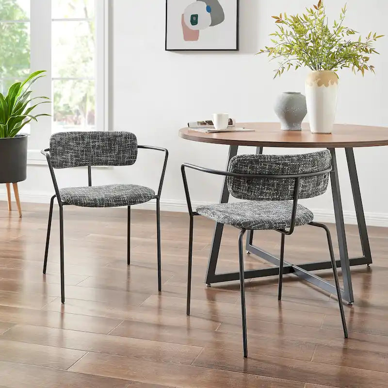 Chaises de salle à manger en tissu