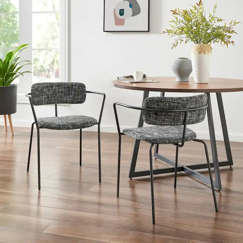 Chaises de salle à manger en tissu