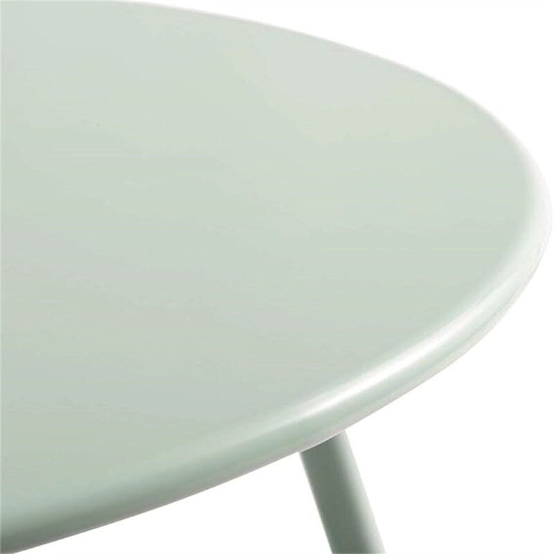 Petite Table d'Appoint Ronde en Métal pour Collation