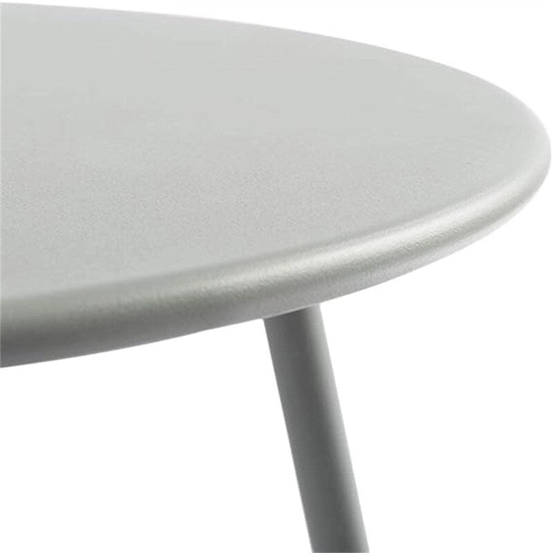 Petite Table d'Appoint Ronde en Métal pour Collation