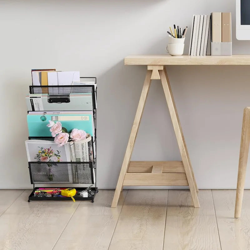 Organiseur de documents de bureau à 4 niveaux