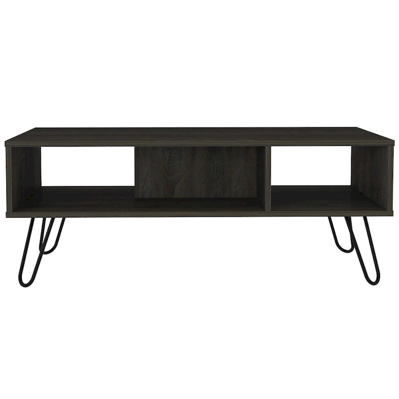Table basse rectangulaire double plateau