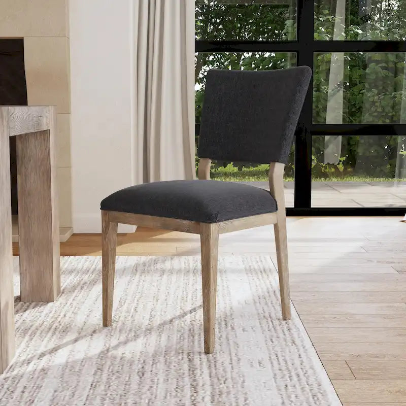 Chaise de salle à manger en tissu