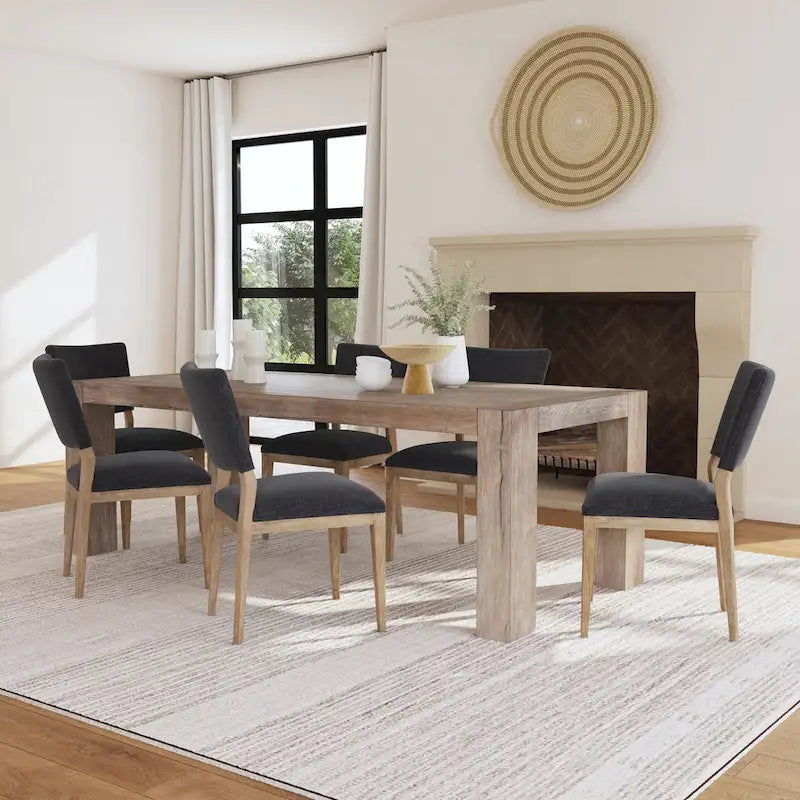 Chaise de salle à manger en tissu