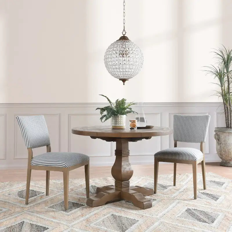 Chaise de salle à manger en tissu