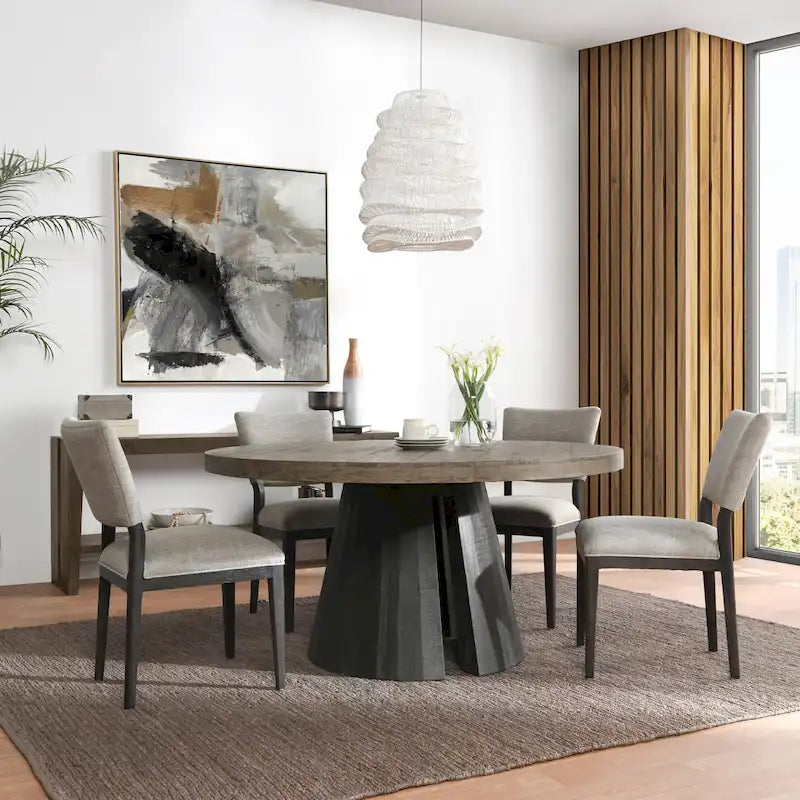 Chaise de salle à manger en tissu