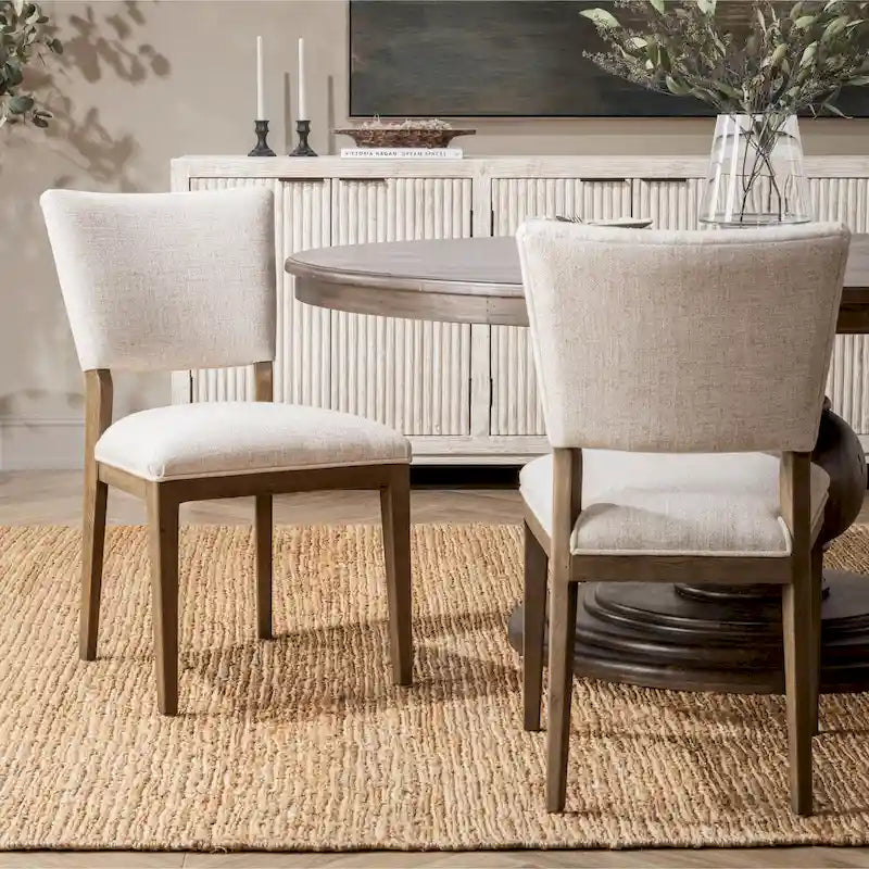 Chaise de salle à manger en tissu