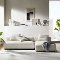Canapé en tissu rembourré modulaire deux pièces