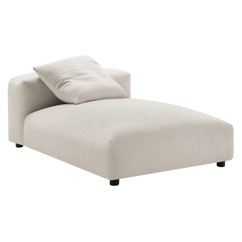 Canapé en tissu rembourré modulaire deux pièces