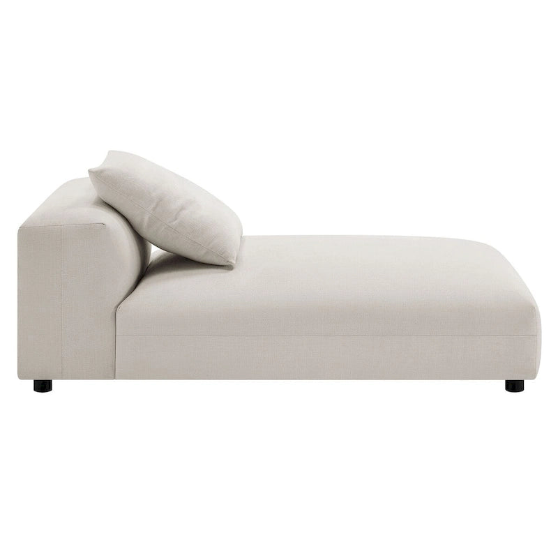Canapé en tissu rembourré modulaire deux pièces
