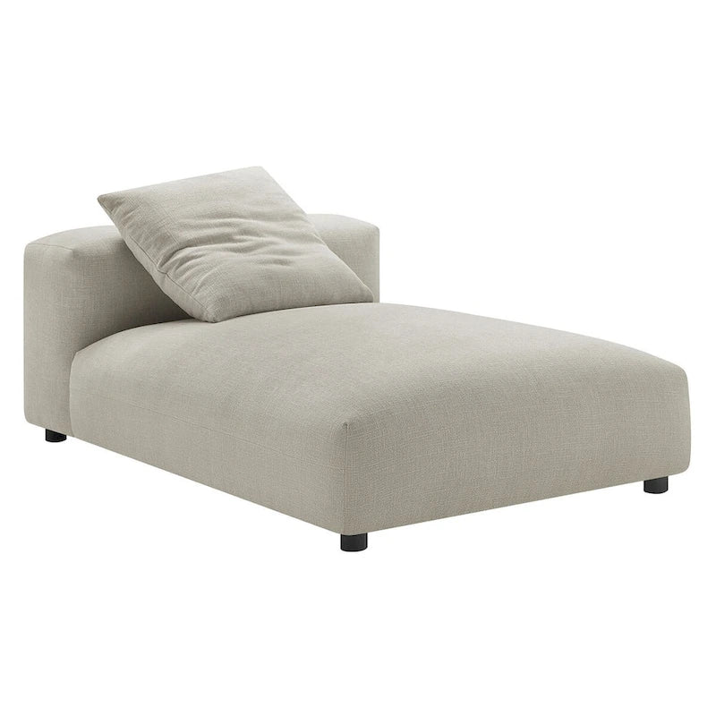 Canapé en tissu rembourré modulaire deux pièces