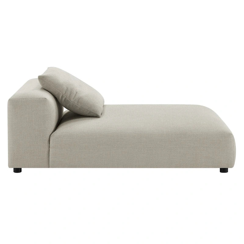 Canapé en tissu rembourré modulaire deux pièces