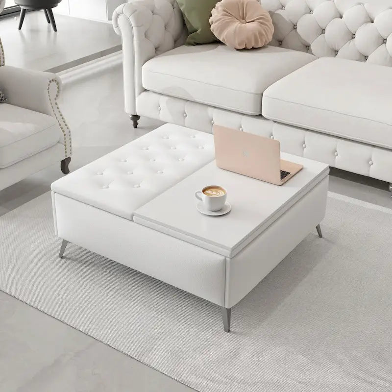 Table basse carrée avec rangement